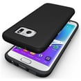 thumbnail image 2 of ANTI-SLIP BLACK TEXTURED GRIP SKIN HARD CASE COVER FOR SAMSUNG GALAXY S7 EDGE (with dedicated chrome buttons), 2 of 9