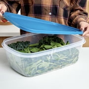 Mainstays Reusable Food Storage Containers, Large Rectangle, Plastic, 2 Pack – 2 Containers with Lids, 2.5 Gallons,Ideal for Meal Planning