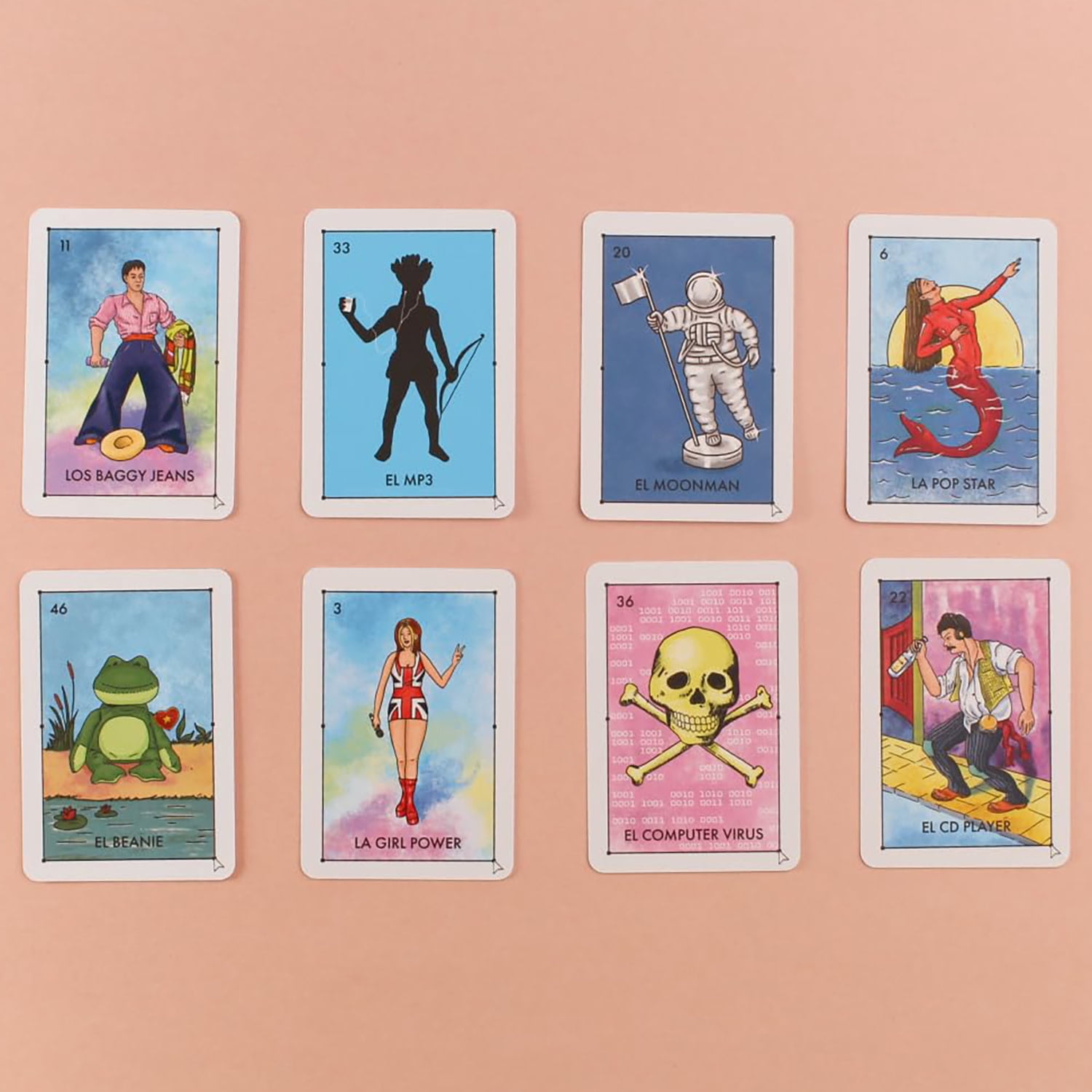 Millennial Loteria: Y2K Edition - Parody Mexican Bingo Party Game, Matching Card Game, Nostalgia & Iconic Humor, Family & Adults 13+, 2-10 Players
