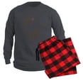 thumbnail image 6 of CafePress - Cute Alpaca - Men's Long Sleeve Charcoal Pajama Set, 6 of 7
