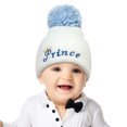 thumbnail image 3 of Gorro De Lana De Punto Para Niños, Gorro De Punto Grueso Cálido Para Invierno, Letras Bordadas, Gorro De Lana De Otoño Con Pompón Para Niños Y Niñas Guardurnaity AP007938-02, 3 of 6