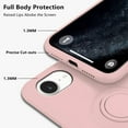 thumbnail image 4 of Compatible with iPhone 16e Case with Ring Kickstand Green, Phone Case for iPhone 16e Silicone Liquid with Soft Microfiber Lining Slim Shockproof Protective Cover (Rosa), 4 of 14