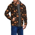 thumbnail image 2 of Kdxio Halloween With Pumpkins Print Men Hoodies Casual Hoodies for Men with Zip Pockets Full Zip Long Sleeve Sweatshirt Sports Hooded Jacket-3X-Large, 2 of 5