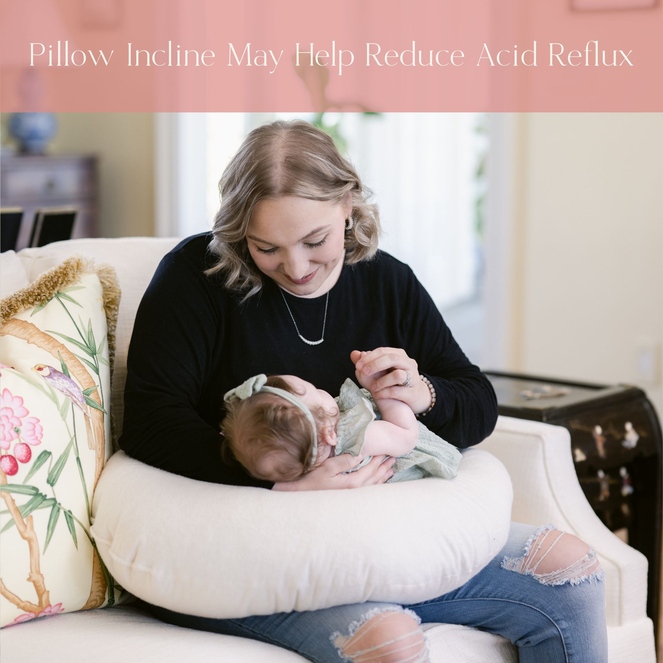 NuAngel Trintiy II Nursing Pillow Natural