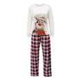 thumbnail image 1 of Ensemble de Pyjamas Assortis pour la Famille, Hauts à Manches Longues Col Rond + Pantalons Longs, Vêtements pour Chien, 1 of 9