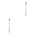 thumbnail image 1 of Bewildely Cuchara mezcladora de acero inoxidable con mango largo, cucharilla reutilizable para el hogar, cuchara para revolver helado, tienda de postres, vistoso Escribe un 2piezas Bewildely CBP210586, 1 of 6