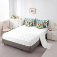 thumbnail image 3 of Erosebridal Folk Art Bed in a Bag King size, Bar Holiday Bed Set, Tropical Floral Decor, Reversible 7-Piece, 3 of 5