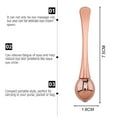 thumbnail image 2 of Eye cream massage stick, zinc alloy eye cream applicator, eye wrinkles, eye fatigue relief massage stick - rose gold, 2 of 5