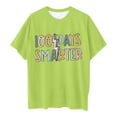 thumbnail image 3 of Girls Tshirts 100th Day of School Shirt Kids Short Sleeve Fun Patterns Tee Little Girls Clothes for Kids 8-9 Years, 3 of 4
