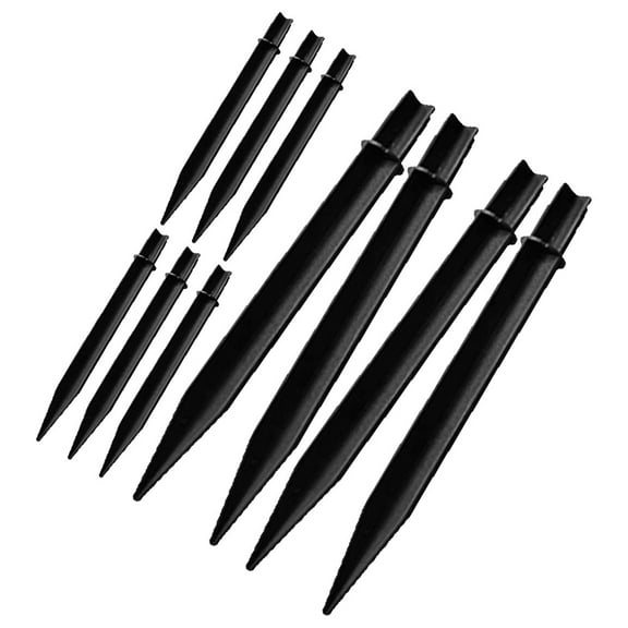 FRCOLOR 10 Pcs Waterproof Ground Rod 21.50X2.10X2.10CM Black