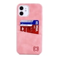 thumbnail image 3 of Dockem iPhone 12 / 12 Pro Exec M2 Wallet Case; Built-in Metal Plate, 2 Card Slots, Pink, 3 of 9