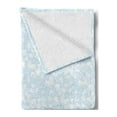 thumbnail image 2 of Baby Soft Flannel Fleece Blanket, Hearts Background with Teddy Bears Strollers Infant Clothes Newborn Child Theme, Cozy Plush for Indoor and Outdoor Use, 70" x 90", Pale Blue White, by Ambesonne, 2 of 5