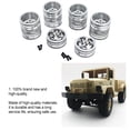 thumbnail image 4 of mmirethe RCGOFFLOW Shock-proof Metal Wheel Rims For 1/16 WPL B36 RC Upgrade Part Silver, 4 of 6