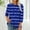 a025_Blue, variant on Vetsdori 3/4 Sleeve Tops for Women Pullover Tunic Dressy,Casual Summer Crew Neck Womans Blouses Polka Dots