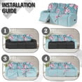 thumbnail image 6 of Xoenoiee Blue Cherry Blossom Print Stretch Recliner Cover 8-Pieces 3 Seats Recliner Chair Slipcovers Lazy Boy Furniture Protector with Elastic Bottom for Living Room, 6 of 7