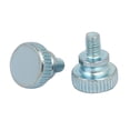thumbnail image 2 of Unique Bargains M4x6mm Flat Knurled Head Fully Threaded Thumb Screws Bolts Fastener 10Pcs, 2 of 3