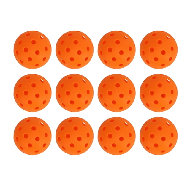 Boules de Trou Extérieures, 12 Pcs 74mm 40 Trous Ensemble de Pickleball PE Pickleball Performance Inégalée