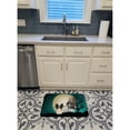 thumbnail image 3 of Halloween Scary Papillon Black White Machine Washable Memory Foam Mat, 3 of 4