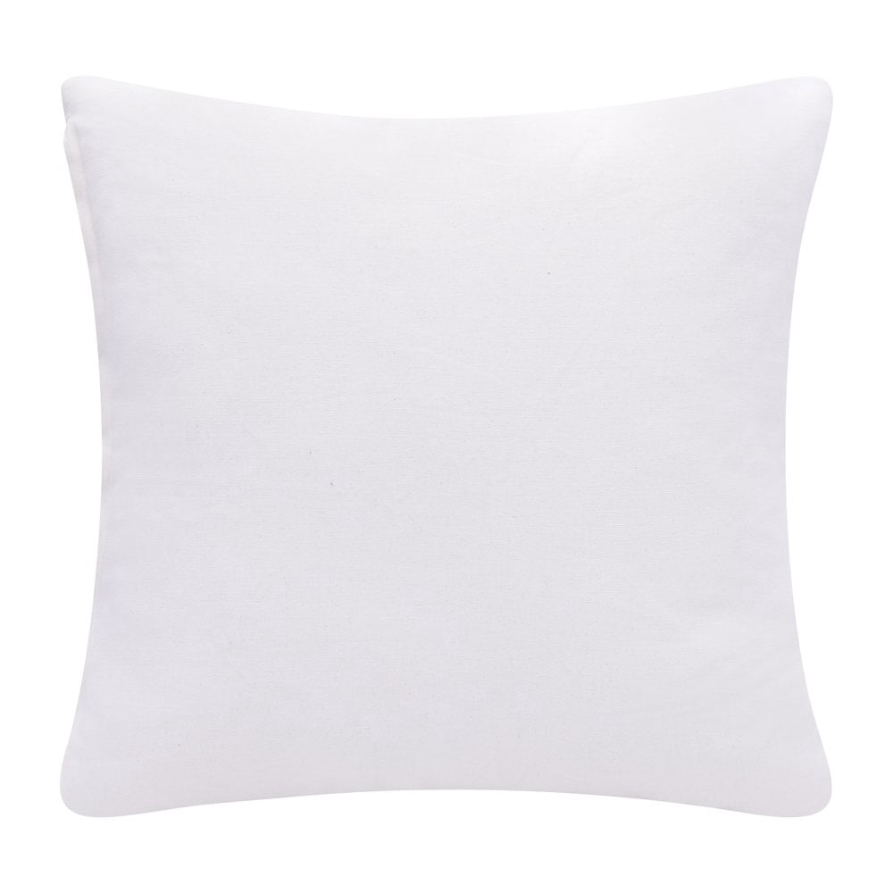 LR Home Stacy Garcia Cotton Blend Poly Filled Pillow in Yellow/White, 20" x 20"