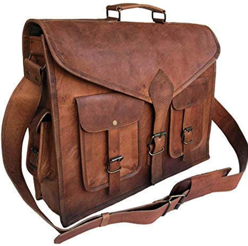 leather messenger bag vintage