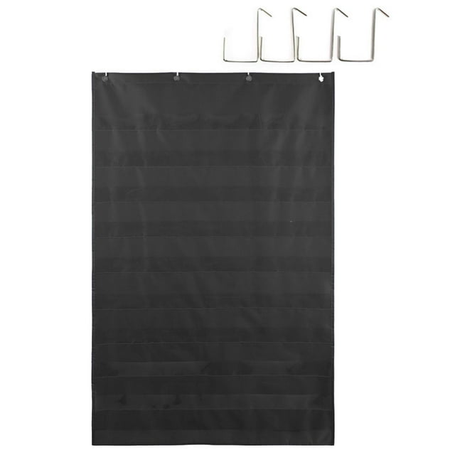 Organizador de demostraciones de clase con gráficos de bolsillo Suministros para maestros de aprendizaje temprano Negro