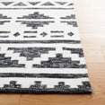 thumbnail image 4 of SAFAVIEH Kilim Phoebe Geometric Polyester Area Rug, Black/Ivory, 3' x 5', 4 of 9