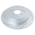 thumbnail image 3 of TRQ Rear Performance Brake Pad & Rotor Kit Brake Pads Brake Rotors Set Ceramic Premium G-Coated Fits Select 2001-2006 Acura MDX 2003-2008 Honda Pilot, 3 of 6
