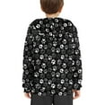 thumbnail image 4 of DISNIMO Paw Print Hoodies for Boys Soft Black Hoodie for Kids Boys Hoodie Sweatshirt for Kids Sweatshirts Boys 6-7 Clothes Hoodies Girls Graphic Streetwear Sweatshirt Girls Casual Hoodie, 4 of 7