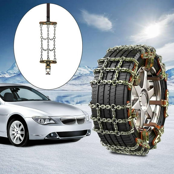 CCNZZITSHT 1pc Snow Chains For Car Universal Slip Snow Chains For Pickup Trucks Suvs Cars Sedan