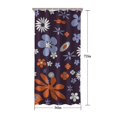 thumbnail image 5 of Darkpurple Daisy Flower Orange Petals Pattern Shower Curtain 36"x72" ,Bathroom Decorative Shower Curtains Set with 12 Hooks,Modern Waterproof Washable Shower Curtain, 5 of 6