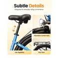 thumbnail image 5 of Cityone Plus Step-Thru Electric Bike for Adults, 26" Urban EBike with 500W Motor, Max 28MPH, 48V 15Ah Battery 500W, Electric Bicycle with 7-Speed, Blue, 5 of 8