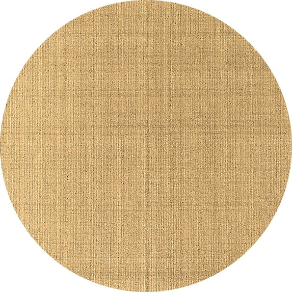 Ahgly Company Indoor Round Oriental Brown Industrial Area Rugs, 7' Round