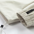 thumbnail image 6 of Windbreaker Men Casual Loose Fitting Long Sleeved Zippered Hooded Jacket Windbreaker Front-Zip Jacket Khaki L, 6 of 6