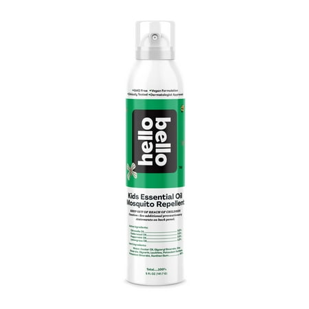 Hello Bello Kids Mosquito Repellent, Made with Natural Plant-Based Essential Oils, 5.0 oz