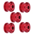 thumbnail image 3 of Juego de 5 tornillos y tuercas para platos de una sola cadena para bicicletas de montaña, de aleación de aluminio rojo, 3 of 8