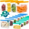 18 Count: 4 Gallon Bags & 7 Sandwich Bags & 7 Snack Bags
