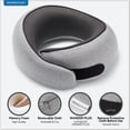 thumbnail image 3 of WANDER+ Travel Pillow, 100% Pure Memory Foam Travel Neck Pillow Airplane Neck Support Ergonomic Design Best for Sleeping Plane Car Train Office Flight for Adults ,Orange, 3 of 7
