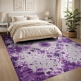 thumbnail image 3 of ODIKA 8'x10' Washable Area Rug Dye Tie Boho Cosmic Swirl Purple Gothic Ombre Galaxy for King Size Bedroom Under Bed, Master Suite, Non-Shedding, Easy Care, 3 of 7