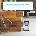 thumbnail image 5 of Home Zone Living 8.7 gal Kitchen Open Top Trash Can, Stainless Steel, 5 of 9