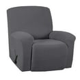 thumbnail image 2 of Housse de Fauteuil Inclinable 1 Pce en Jacquard Doux à Haute Extensibilité, Housse de Sofa, Housse de Fauteuil Inclinable Gris, 2 of 8