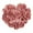Pink, variant on Saro Lifestyle Heart Shaped Felt Throw Pillow