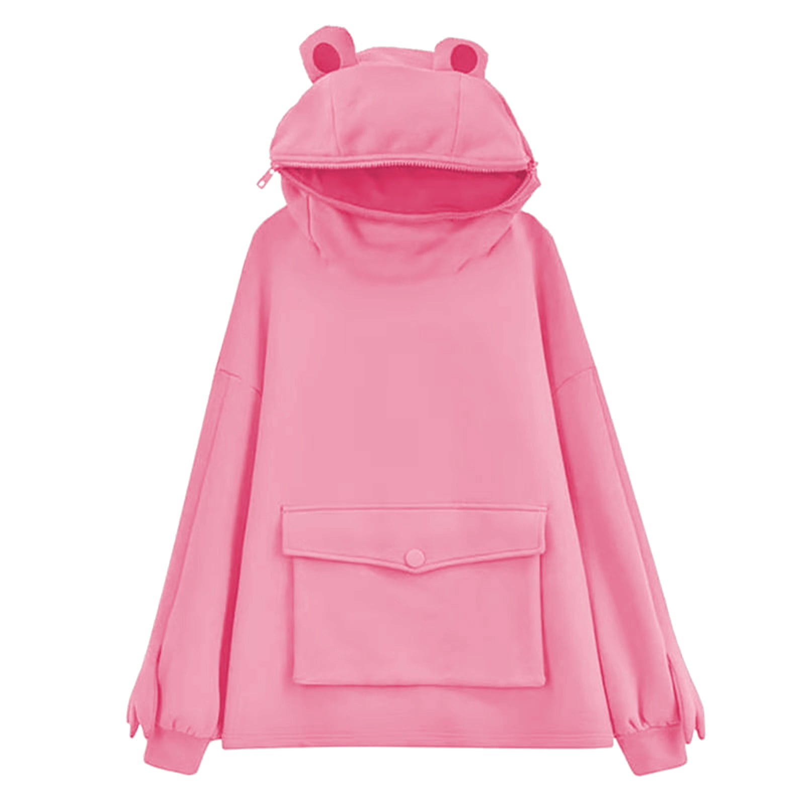 Femmes Nouveauté Frog Sweat à Capuche à Manches Longues avec Poche