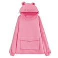 thumbnail image 1 of Femmes Nouveauté Frog Sweat à Capuche à Manches Longues avec Poche, 1 of 7