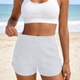 thumbnail image 5 of Swimming Trunks for Women High Waisted Solid Color for Comfortable with Liner Ladies Underwear Panties,White,XL, 5 of 7
