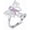 butterfly ring A, variant on Breast Cancer Awareness Ring for Women 925 Sterling Silver Butterfly Pink Ribbon Breast Cancer Survivor Gifts for Woman