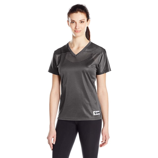 Soffe Women's Short Sleeve Mesh Football T-Shirt - 4692V