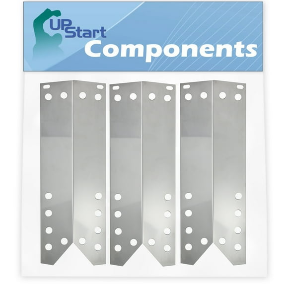 3-Pack BBQ Grill Heat Shield Plate Tent Replacement Parts for Uberhaus 780-0007A - Compatible Barbeque Stainless Steel Flame Tamer, Guard, Deflector, Flavorizer Bar, Vaporizer Bar 15 1/16"