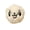 White, variant on Panda‑Shaped Squeaky Plush Bouncy Dog Ball High‑Elastic Non‑Deformable Chew‑Resistant Toy Interactive Fetch Teething Toy for Small Medium‑Breed Dogs