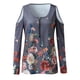 thumbnail image 4 of Top informal de manga larga con cuello en V y cremallera para mujer Fridja  hj4809, 4 of 5