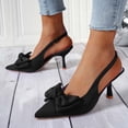 thumbnail image 4 of Bixock Dress Shoes for Women,Women's Slingback High Heels Pointed Toe Stilettos Metal Buckle Dress Party Pump Shoes, 4 of 5